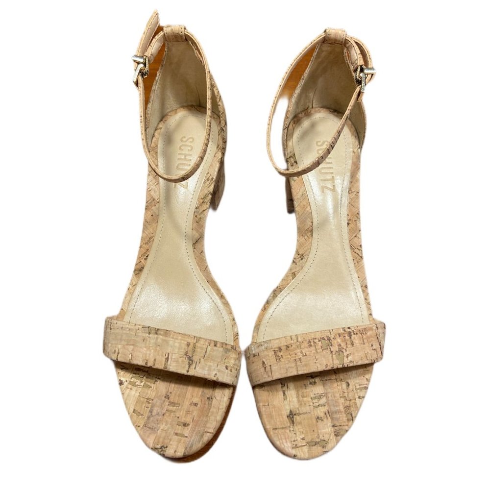 NIB Schutz Chimes Heel in Natural